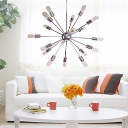 Żyrandol Nowoczesny Globus Salon Wiszący Jadalnia Zakupy Sklep Noc Metal Chrom