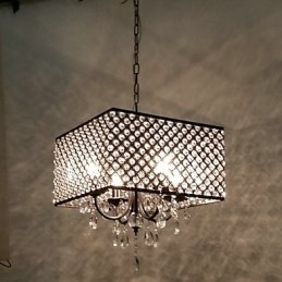 Tradycyjny klasyczny kryształowy żyrandol metalowy