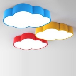 Macaron Multi color Cloud Nowoczesny styl nordycki Lampy sufitowe montowane na płasko z kloszem akrylowym