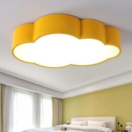 Macaron Multi color Cloud Nowoczesny styl nordycki Lampy sufitowe montowane na płasko z kloszem akrylowym