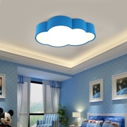 Macaron Multi color Cloud Nowoczesny styl nordycki Lampy sufitowe montowane na płasko z kloszem akrylowym