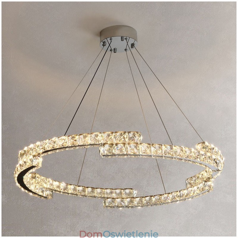 Okrągła kryształowa lampa wisząca Luksusowa lampa sufitowa K9 Crystal Indoor