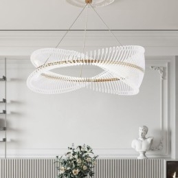 Postmodernistyczna lampa wisząca Strip Circle