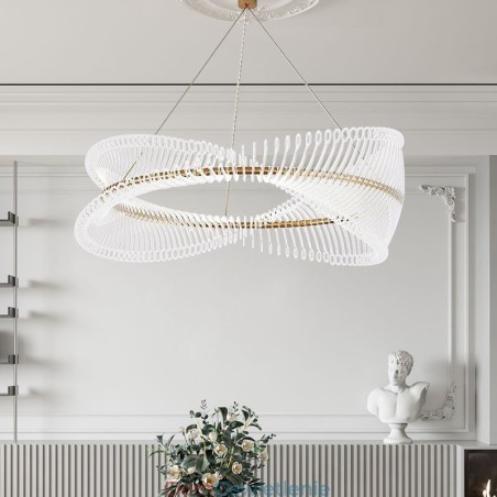 Postmodernistyczna lampa wisząca Strip Circle Postmodernistyczna lampa wisząca Strip Circle