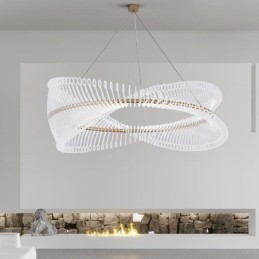 Postmodernistyczna lampa wisząca Strip Circle