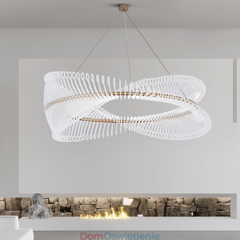 Postmodernistyczna lampa wisząca Strip Circle