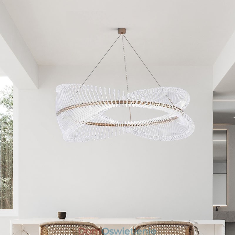 Postmodernistyczna lampa wisząca Strip Circle