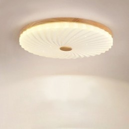Nordic Round Simple Modern Solid Wood Flush Mounted Lampa sufitowa