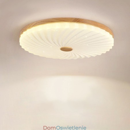 Nordic Round Simple Modern Solid Wood Flush Mounted Lampa sufitowa Nordic Round Simple Modern Solid Wood Flush Mounted Lampa sufitowa