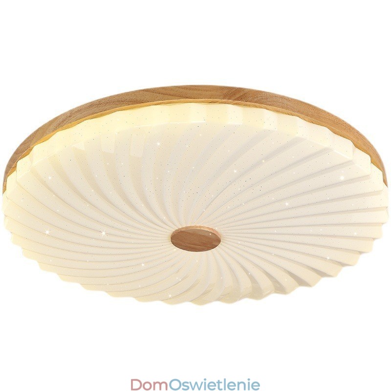 Nordic Round Simple Modern Solid Wood Flush Mounted Lampa sufitowa