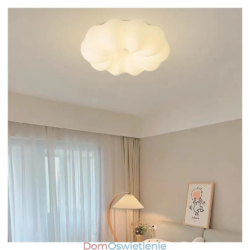 Nordic Creative Pumpkin ściemnialna lampa sufitowa na werandę