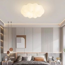 Nordic Creative Pumpkin ściemnialna lampa sufitowa na werandę