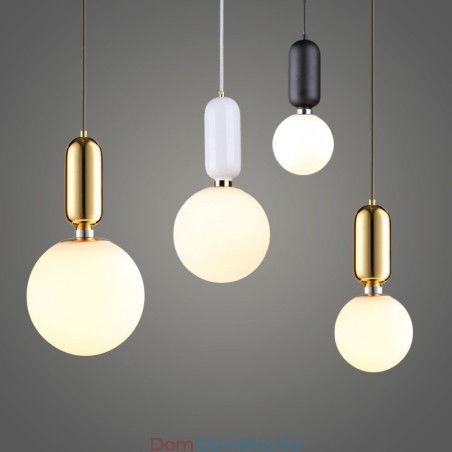 Nowoczesna, współczesna lampa wisząca z kloszem szklanym Nowoczesna, współczesna lampa wisząca z kloszem szklanym