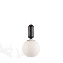 Nowoczesna, współczesna lampa wisząca z kloszem szklanym