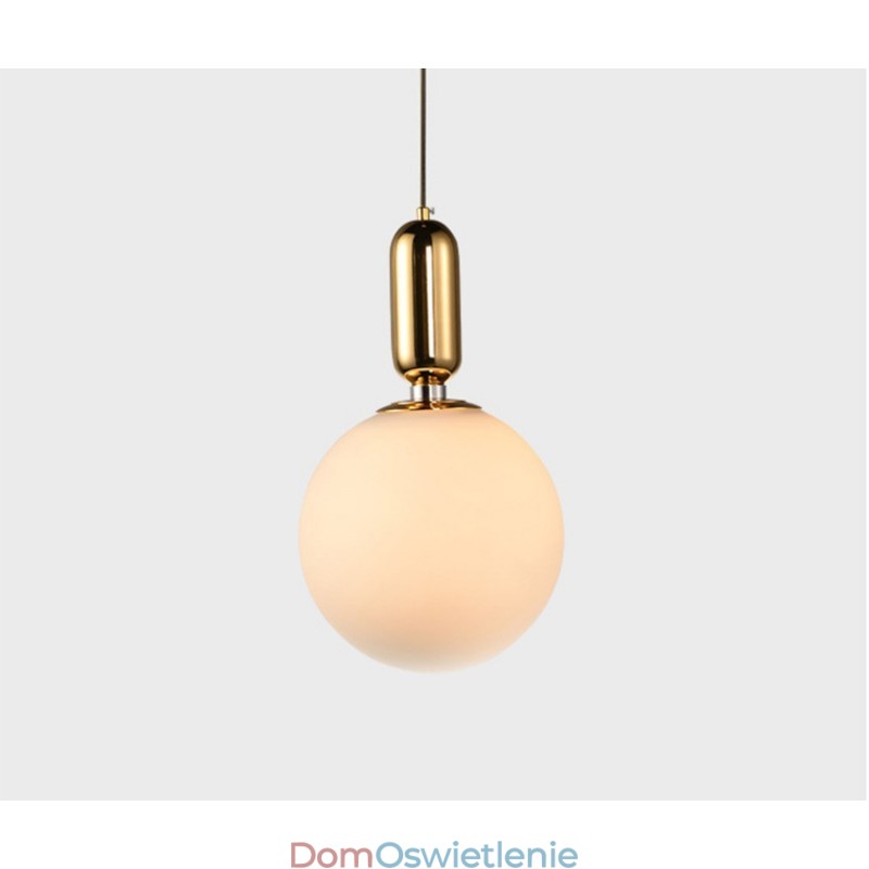 Nowoczesna, współczesna lampa wisząca z kloszem szklanym