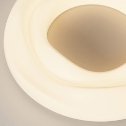 Ściemnialna okrągła nowoczesna lampa sufitowa do montażu na płasko, oświetlenie wewnętrzne
