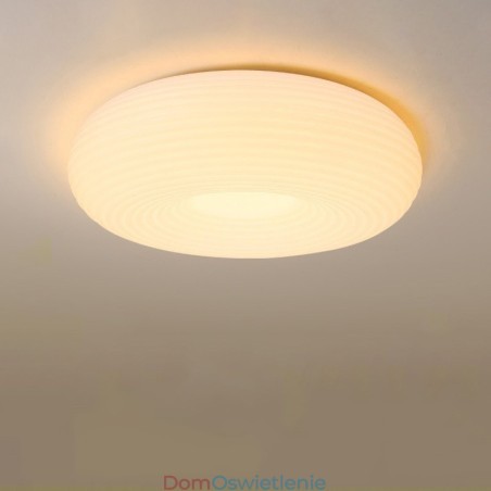 Ściemnialna, pełnospektralna, okrągła, nowoczesna lampa sufitowa do montażu na płasko