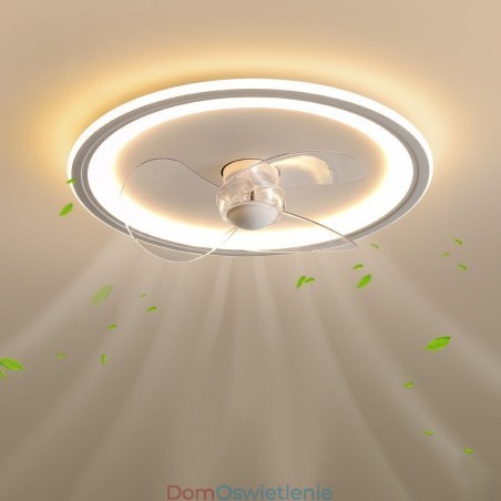 Nordic Round Ultra cienka, cicha, niewidoczna, ściemnialna, montowana na płasko lampa wentylatora, pełne spektrum ochrony oczu Nordic Round Ultra cienka, cicha, niewidoczna, ściemnialna, montowana na płasko lampa wentylatora, pełne spektrum ochrony oczu