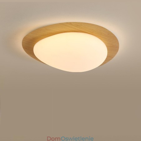Ściemnialna lampa sufitowa Nordic Log Grain Pebble z ochroną oczu o pełnym spektrum Ściemnialna lampa sufitowa Nordic Log Grain Pebble z ochroną oczu o pełnym spektrum