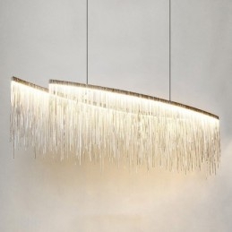 Chwosty Bardzo Duży Rozmiar Designerska Lampa Wisząca Sufitowa Wyspa