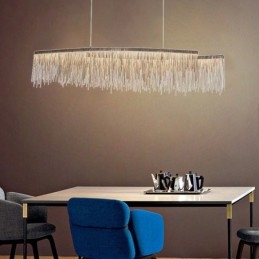 Chwosty Bardzo Duży Rozmiar Designerska Lampa Wisząca Sufitowa Wyspa