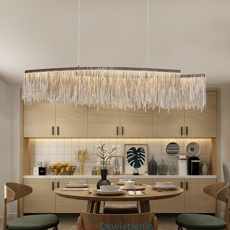 Chwosty Bardzo Duży Rozmiar Designerska Lampa Wisząca Sufitowa Wyspa