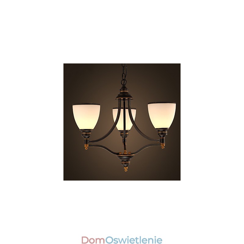 Lampy sufitowe retro minimalistyczne Lampy sufitowe ze szkła w stylu europejskim Lampy