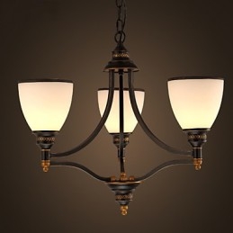 Lampy sufitowe retro minimalistyczne Lampy sufitowe ze szkła w stylu europejskim Lampy