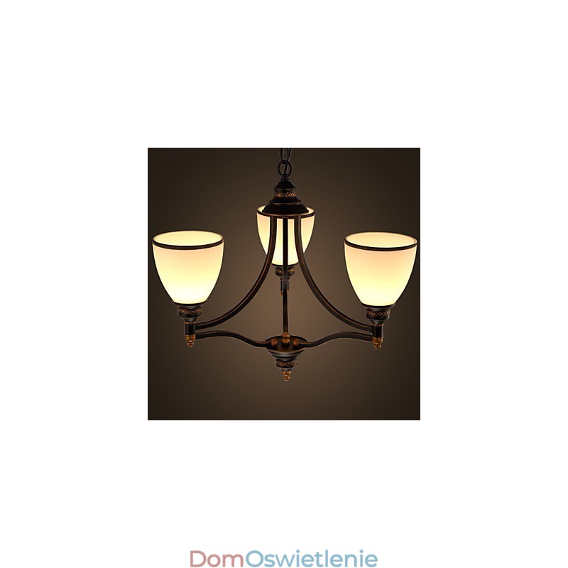 Lampy sufitowe retro minimalistyczne Lampy sufitowe ze szkła w stylu europejskim Lampy