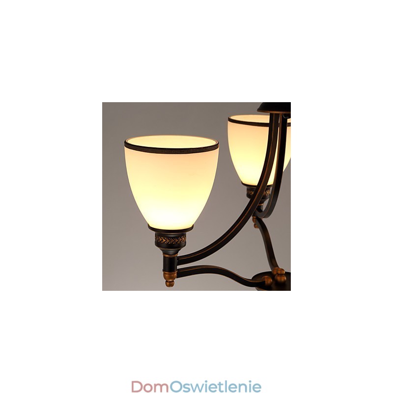 Lampy sufitowe retro minimalistyczne Lampy sufitowe ze szkła w stylu europejskim Lampy