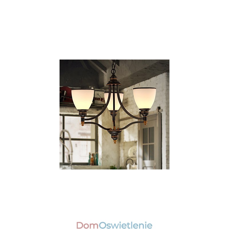 Lampy sufitowe retro minimalistyczne Lampy sufitowe ze szkła w stylu europejskim Lampy