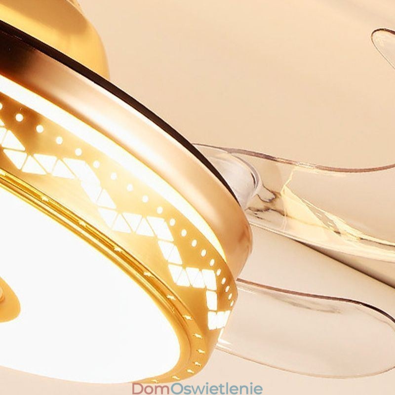 Nowoczesny wentylator sufitowy z wentylatorem inwerterowym i oświetleniem