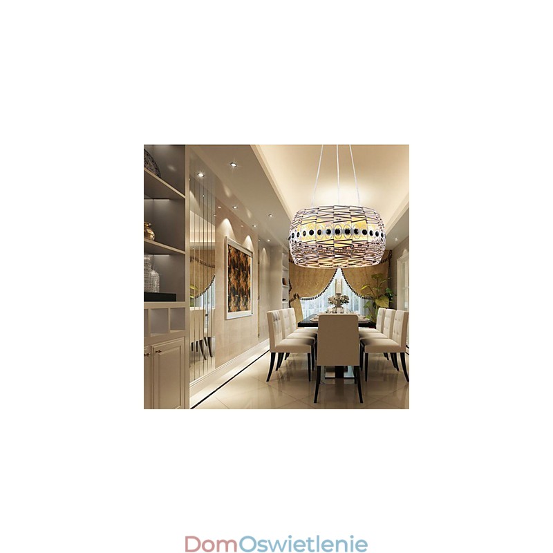 Lampa artystyczna z rattanu Lampa wisząca tkana ręcznie