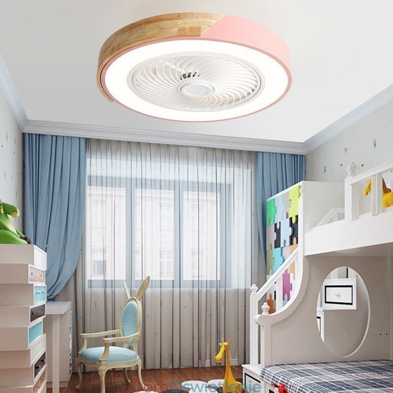 Inteligentny wentylator sufitowy ze światłami, pilotem, dekoracyjną lampą wentylatorową