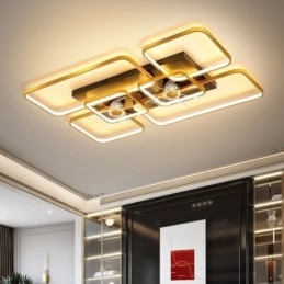 Wentylator sufitowy z oświetleniem, dekoracja, wentylator, akrylowa lampa