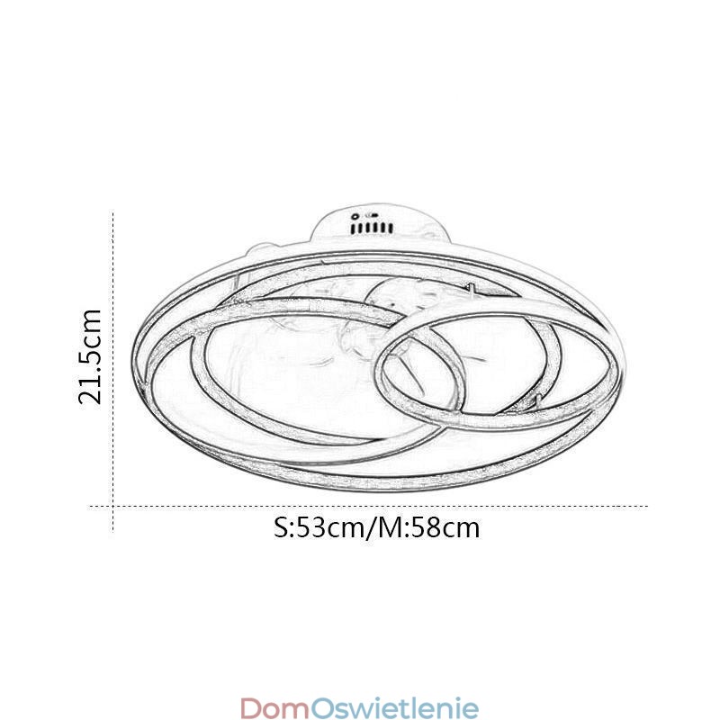 Nowoczesne lampy sufitowe, pierścienie, wentylator sufitowy designerski