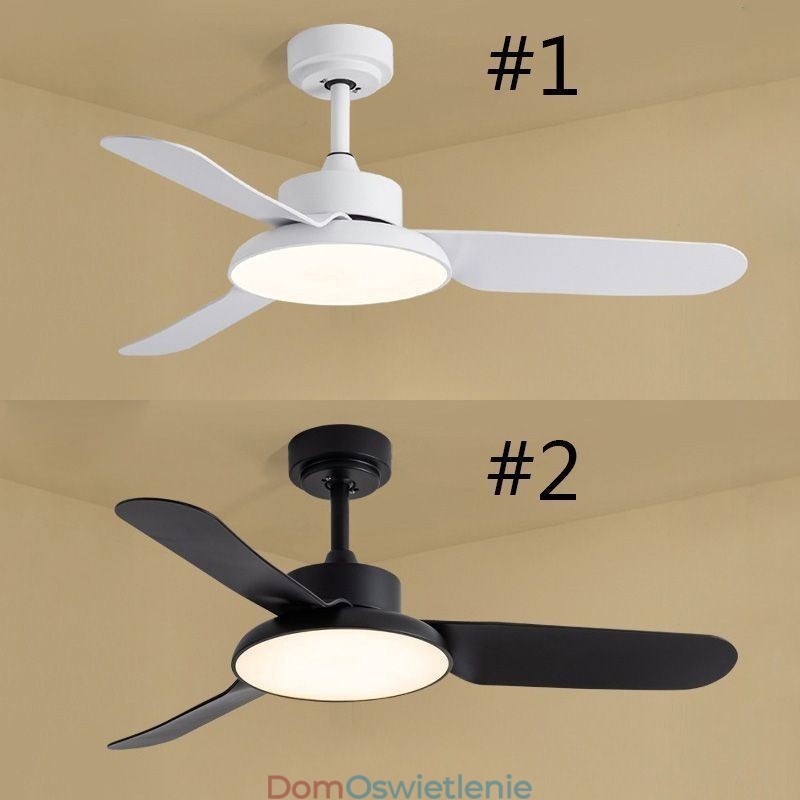 Lampa wentylatora inwerterowego Nowoczesna minimalistyczna lampa wentylatora sufitowego