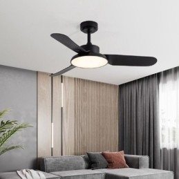 Lampa wentylatora inwerterowego Nowoczesna minimalistyczna lampa wentylatora sufitowego