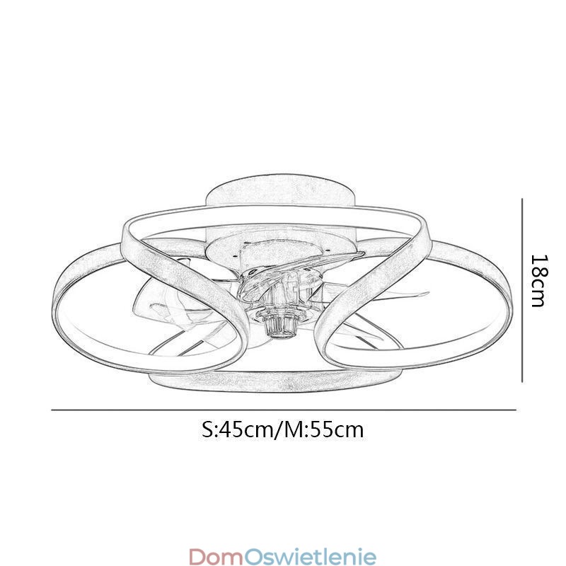 Unikalny wentylator sufitowy i światło Nowoczesny wentylator sufitowy ze światłami