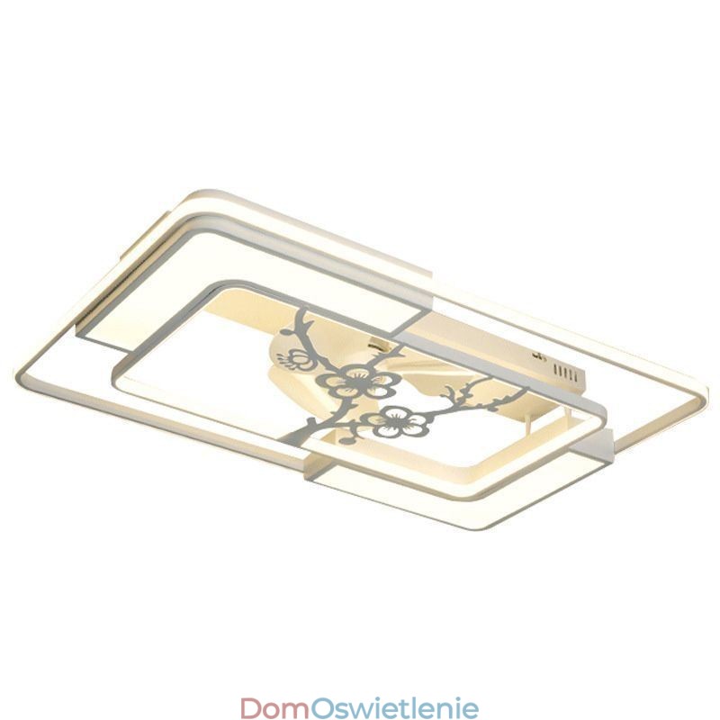 Nowoczesne prostokątne lampy sufitowe z wentylatorem