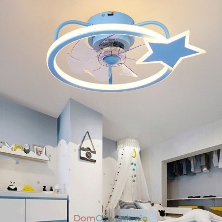 Lampa sufitowa z wentylatorem w kształcie kreskówki, kreatywna lampa sufitowa dla dzieci Lampa sufitowa z wentylatorem w kształcie kreskówki, kreatywna lampa sufitowa dla dzieci