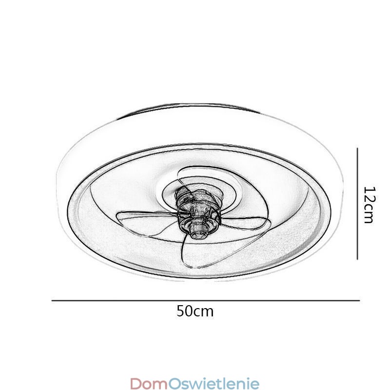 Nowoczesny wentylator sufitowy ze światłami, pilot zdalnego sterowania, wentylator sufitowy