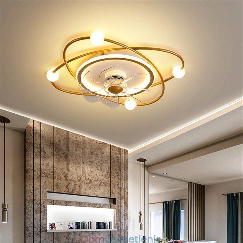 Nowoczesne wentylatory sufitowe Oświetlenie wewnętrzne Jadalnia