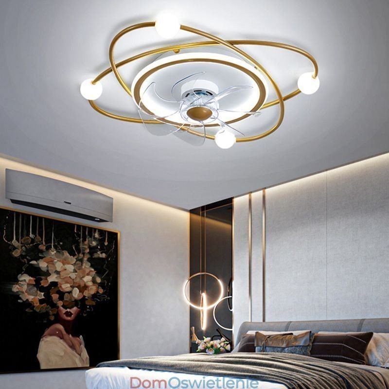 Nowoczesne wentylatory sufitowe Oświetlenie wewnętrzne Jadalnia