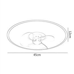 Wentylator sufitowy Macaron Light Remote Control Decor Ventilateur