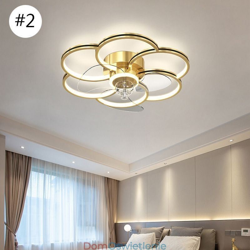 Wentylatory sufitowe z oświetleniem żyrandol Ventilateur