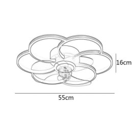 Wentylatory sufitowe z oświetleniem żyrandol Ventilateur