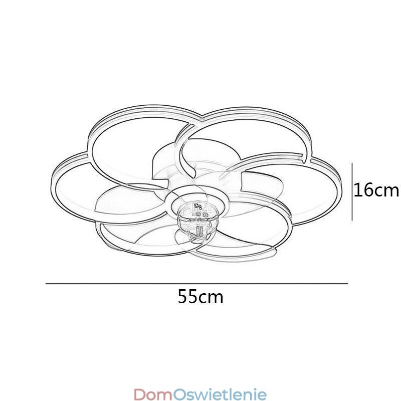 Wentylatory sufitowe z oświetleniem żyrandol Ventilateur