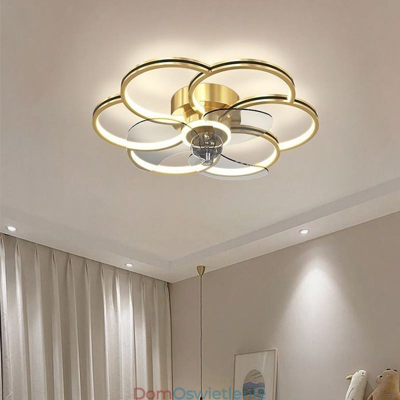 Wentylatory sufitowe z oświetleniem żyrandol Ventilateur