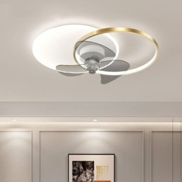 Lampa sufitowa wentylatorowa nowoczesne oświetlenie art deco